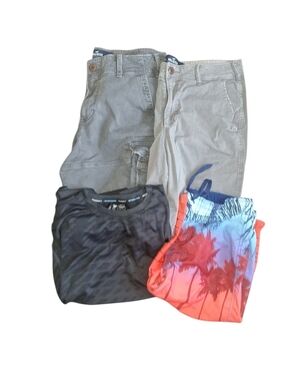 Hollister Shorts, Joe Boxer Swim Trunks And Athletic Tee Bundle